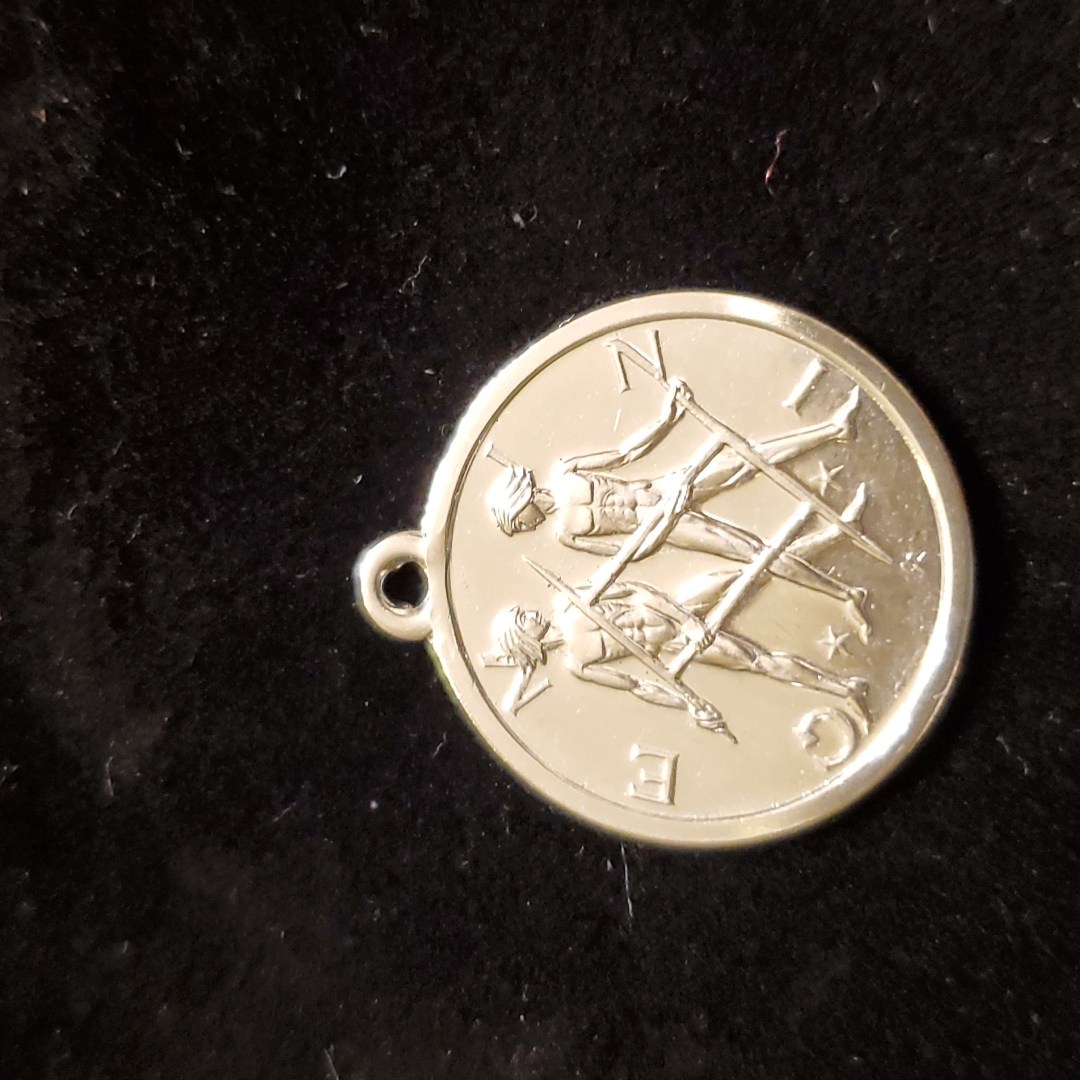 Sterling Gemini Zodiac Coin Charm New